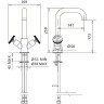 Смеситель для раковины Migliore Reversa 28208 Золото