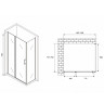 Душевой уголок Abber Sonnenstrand 130х75 AG04130S-S75 профиль Хром стекло прозрачное