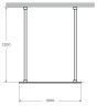 Душевая перегородка Cezares Liberta 100 LIBERTA-L-2-100-120-C-NERO