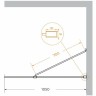 Душевая перегородка Cezares Liberta 105 LIBERTA-L-1-TB-105-C-NERO