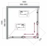 Душевой уголок BelBagno Uno 100х100 UNO-195-A-2-100-C-Cr