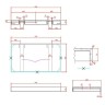 Столешница под раковину Boheme Armadi Art Flat 80 869-080-CLCT
