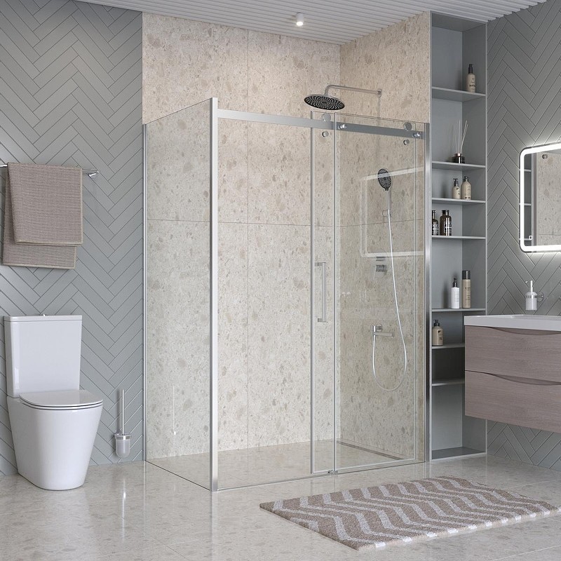 Душевой уголок BelBagno Marino 2 140x100 MARINO-2-AH-1-140/100-C-Cr