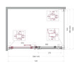 Душевой уголок BelBagno Marino 2 140x100 MARINO-2-AH-1-140/100-C-Cr