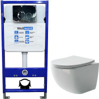 Комплект унитаза Ceramicanova Forma CN3009 с инсталляцией WellWant Standart 50 WWISI1110B