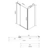 Душевой уголок Vincea Extra 90x90 VSR-1E809090CGB