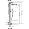 Смеситель для ванны Hansgrohe Metropol 32532670