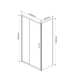 Душевой уголок Vincea Garda 150х80 VSR-1G8015CL
