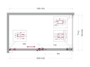 Душевой уголок BelBagno Soft Close-2 140x80 SOFT_CLOSE-2-AH-1-140/80-C-GM