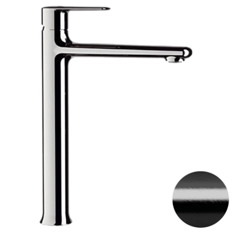 Смеситель для раковины Remer Vanity V11LCFP цвет Черный брашированный хром