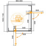Душевой уголок Cezares Slider 110х90 SLIDER-AH-2-80/90-100/110-BR-NERO