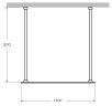 Душевая перегородка Cezares Liberta 120 LIBERTA-L-2-120-120-C-Cr