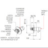 Смеситель для душа Remer Minimal Thermo NT30VO с термостатом