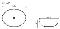 Раковина-чаша Ceramicanova Element 52 CN6017MDH Темный антрацит матовый