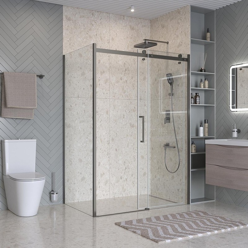 Душевой уголок BelBagno Marino 2 140x80 MARINO-2-AH-1-140/80-C-GM