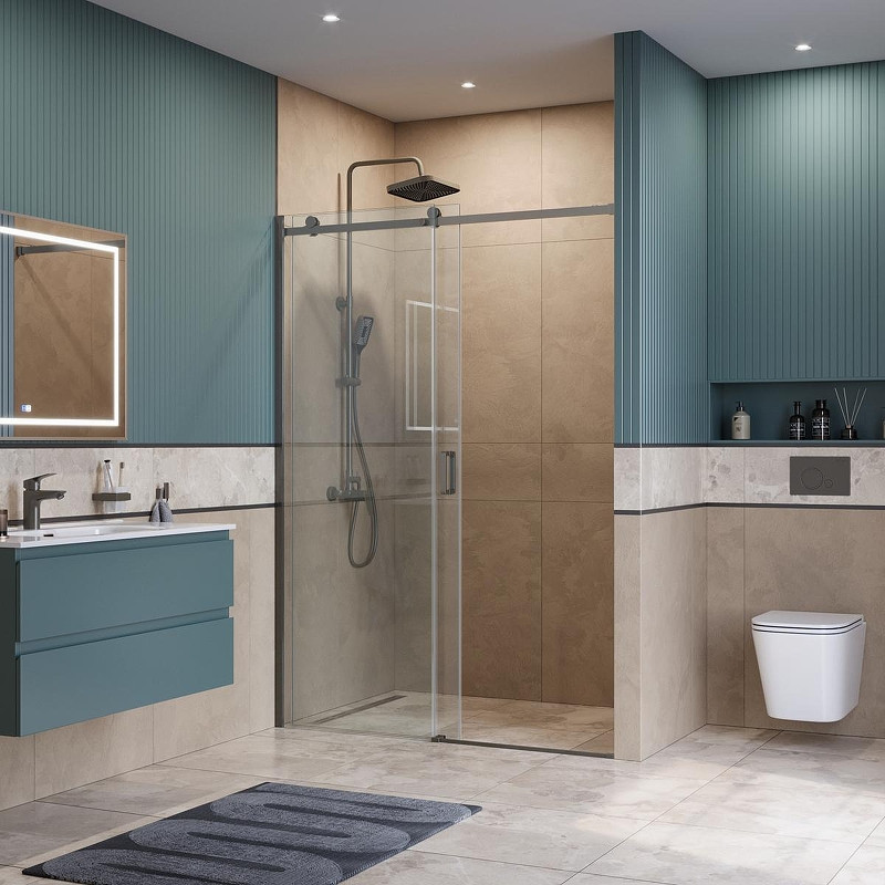 Душевая дверь BelBagno Soft Close-2 140 SOFT_CLOSE-2-BF-1-140-C-GM