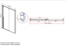 Душевая дверь Vincea Lugano 150 VDS-1L150CL-1