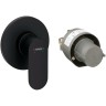 Смеситель для душа Hansgrohe Rebris S 72648670 черный матовый