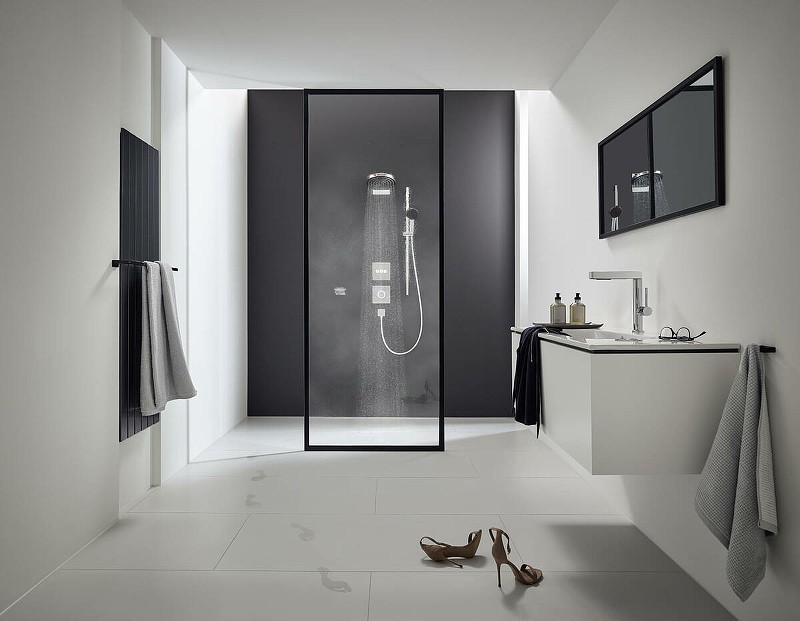 Смеситель для душа Hansgrohe ShowerSelect HighFlow 15760700 с термостатом белый матовый
