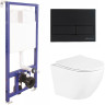 Комплект унитаза BelBagno Uno BB3105CHR/SC с инсталляцией Berges Novum L5 040215