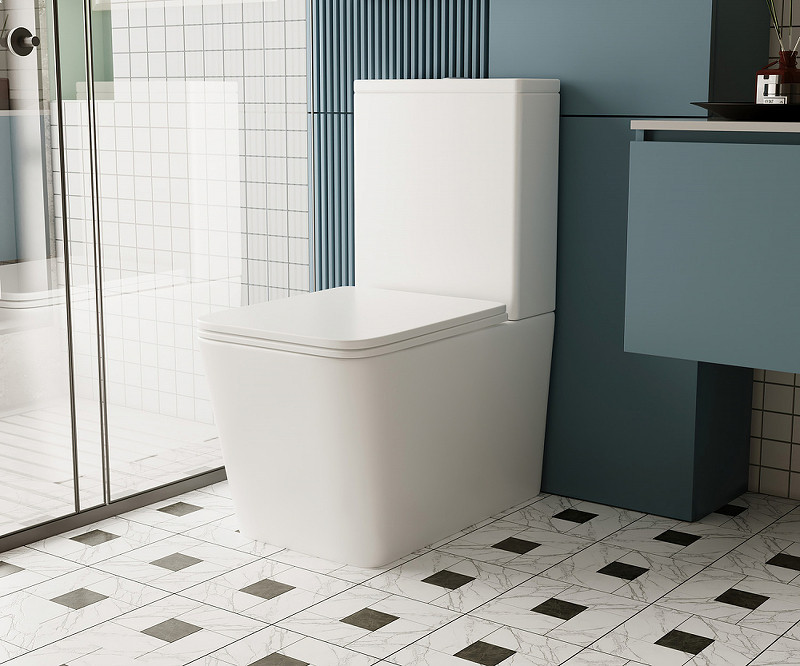 Унитаз-компакт Abber Rechteck AC1210 Белый с бачком и сиденьем Микролифт