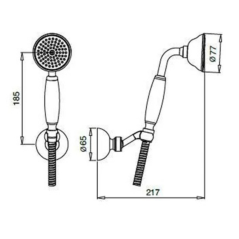 Ручной душ Cezares Czr CZR-U-D1FC-02-M