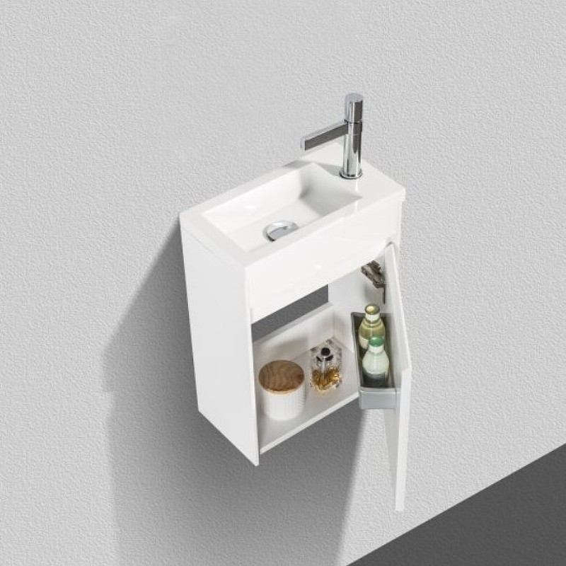 Тумба под раковину BelBagno Pietra Mini 40 PIETRA MINI-400-1A-SO-BL-R подвесная