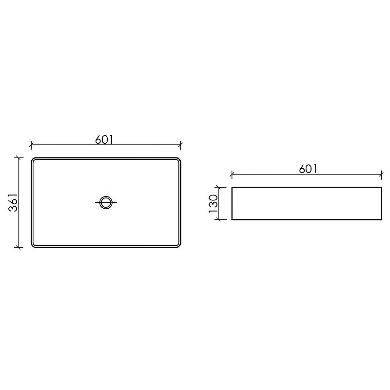 Раковина-чаша Ceramicanova Element 60 CN6070 Белая