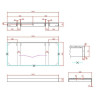 Столешница под раковину Boheme Armadi Art Flat 100 869-100-CLCT