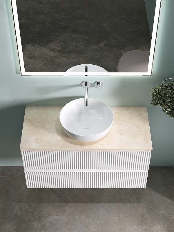 Тумба под раковину Sancos Snob R 100 SNR100W подвесная Bianco