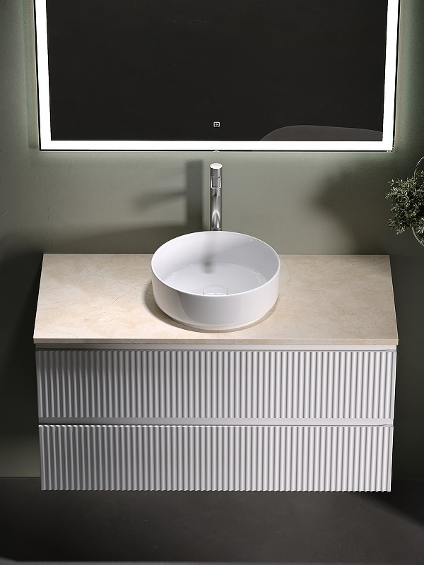Тумба под раковину Sancos Snob R 100 SNR100W подвесная Bianco
