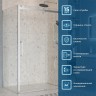 Душевой уголок BelBagno Marino 2 140x90 MARINO-2-AH-1-140/90-C-Cr