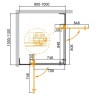 Душевой уголок Cezares Slider 110x100 SLIDER-AH-2-90/100-100/110-C-GM