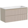 Тумба под раковину Sancos Snob R 100 R SNR100RCE подвесная Beige Soft