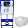 Комплект унитаза Ceramicanova Play CN3001 с инсталляцией WellWant Standart 50 WWISI1110B