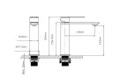 Смеситель для раковины Vincea Линеа (Linea) VBF-4LN1BN