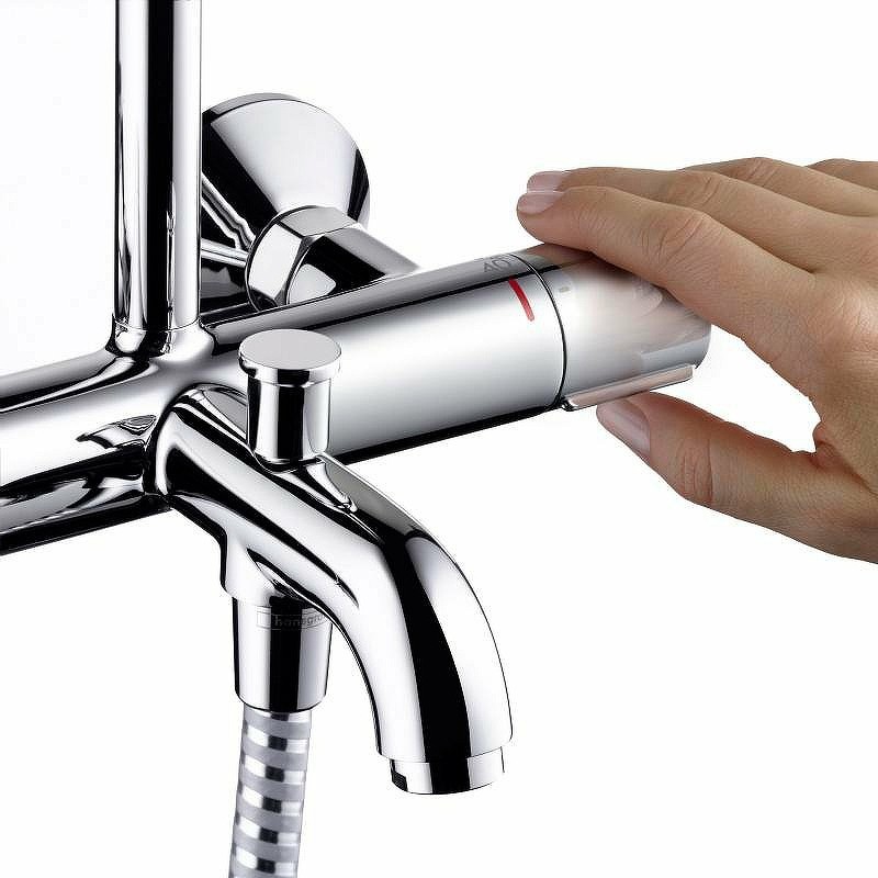 Душевая система Hansgrohe Vernis Blend Showerpipe 26274000 с термостатом Хром