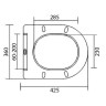 Комплект унитаза BelBagno Uno BB3105CHR/SC с инсталляцией Grohe Rapid SL 38811KF0
