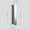 Душевой уголок Abber Sonnenstrand 110х75 AG07110-S75 профиль Хром стекло прозрачное