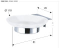 Мыльница Remer SQ SQ10CR цвет Хром
