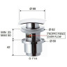 донный клапан Remer 905SCC2114VO click-clack Бронза
