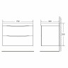 Тумба под раковину BelBagno Marino 75 MARINO-750-2C-SO-RW-P подвесная
