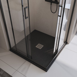 Душевой поддон из искусственного камня BelBagno Uno 90x90 TRAY-MR-UNO-A-90-35-NERO