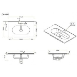 Раковина BelBagno Love 80 LOV-800-LVB