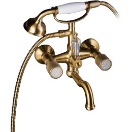 Смеситель для ванны Boheme Royal Cristal 313-Royal/CRST