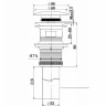 донный клапан Vincea DBS-616MW click-clack