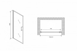 Душевая дверь Abber Sonnenstrand 80 AG04080