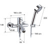 Смеситель для ванны Remer Minimal NR022