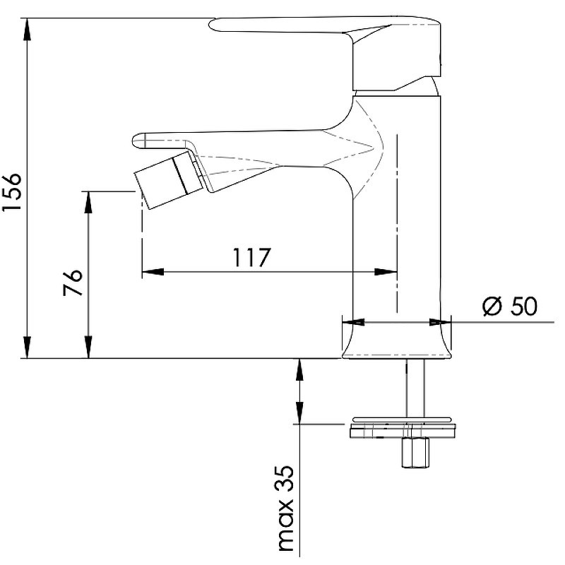 Смеситель для биде Remer Vanity V22