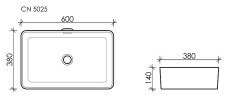 Раковина-чаша Ceramicanova Element 60 CN5025 Белая
